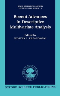 Enlarge image Cover: Recent Advances in Descriptive Multivariate Analysis - Clarendon Press
