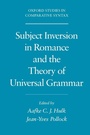 Cover: Subject Inversion in Romance and the Theory of Universal Grammar - Oxford University Press Inc