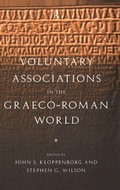 Cover: Voluntary Associations in the Graeco-Roman World - Routledge
