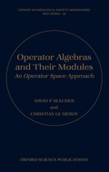 Cover: Operator Algebras and Their Modules - Oxford University Press