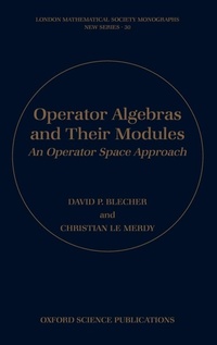 Enlarge image Cover: Operator Algebras and Their Modules - Oxford University Press