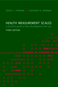 Enlarge image Cover: Health Measurement Scales - Oxford University Press