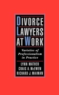 Cover: Divorce Lawyers at Work - Oxford University Press