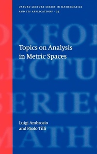 Abbildung von: Topics on Analysis in Metric Spaces - Oxford University Press