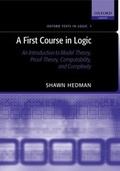 Cover: A First Course in Logic - Oxford University Press