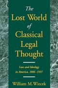 Cover: The Lost World of Classical Legal Thought - Oxford University Press