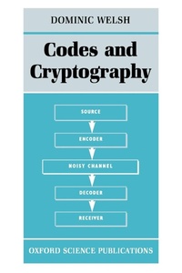 Enlarge image Cover: Codes and Cryptography - Oxford University Press
