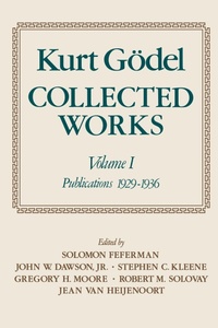 Abbildung von: Kurt Goedel: Collected Works - Oxford University Press