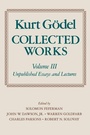 Cover: Kurt Goedel: Collected Works: Volume III - Oxford University Press
