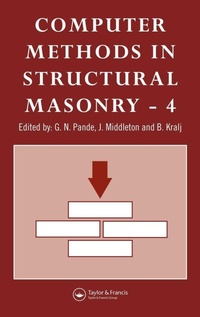 Enlarge image Cover: Computer Methods in Structural Masonry - 4 - CRC Press