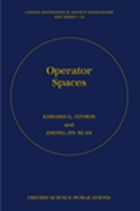 Enlarge image Cover: Operator Spaces - Oxford University Press