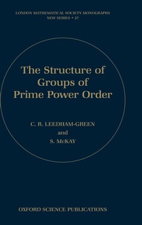 Enlarge image Cover: The Structure of Groups of Prime Power Order - Oxford University Press