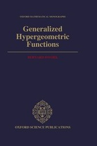 Abbildung von: Generalized Hypergeometric Functions - Clarendon Press