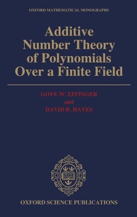 Enlarge image Cover: Additive Number Theory of Polynomials over a Finite Field - Clarendon Press