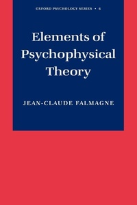 Bild: Elements of Psychophysical Theory - Oxford University Press Inc
