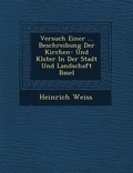 Cover: Versuch Einer ... Beschreibung Der Kirchen- Und Kl Ster in Der Stadt Und Landschaft Basel - Saraswati Press
