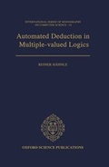 Cover: Automated Deduction in Multiple-Valued Logics - Clarendon Press