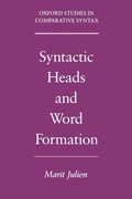 Cover: Syntactic Heads and Word Formation - Oxford University Press Inc