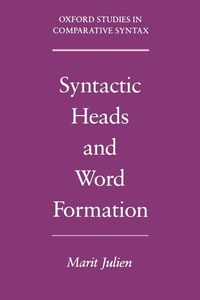 Enlarge image Cover: Syntactic Heads and Word Formation - Oxford University Press Inc