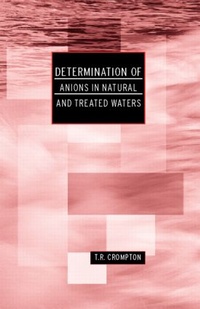 Abbildung von: Determination of Anions in Natural and Treated Waters - CRC Press