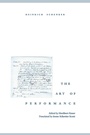 Cover: The Art of Performance - Oxford University Press Inc