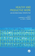 Cover: Healthy and Productive Work - Taylor & Francis