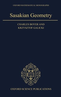 Enlarge image Cover: Sasakian Geometry - Oxford University Press