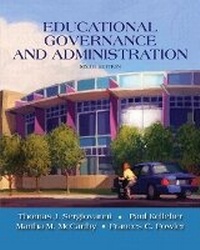 Enlarge image Cover: Educational Governance and Administration - Pearson