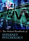 Cover: Oxford Handbook of Internet Psychology - Oxford University Press