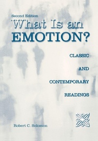 Enlarge image Cover: What is an Emotion? - Oxford University Press