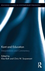 Cover: Kant and Education - Routledge