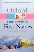 Cover: A Dictionary of First Names - Oxford University Press
