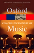 Cover: The Concise Oxford Dictionary of Music - Oxford University Press