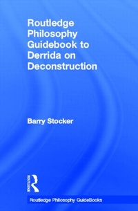 Enlarge image Cover: Routledge Philosophy Guidebook to Derrida on Deconstruction - Routledge