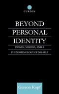 Cover: Beyond Personal Identity - Routledge