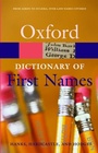 Cover: A Dictionary of First Names - Oxford University Press