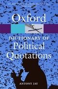 Cover: Oxford Dictionary of Political Quotations - Oxford University Press