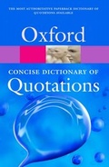 Cover: Concise Oxford Dictionary of Quotations - Oxford University Press