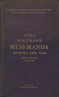 Cover: Memoranda During the War - Oxford University Press Inc