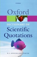 Cover: Oxford Dictionary of Scientific Quotations - Oxford University Press