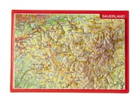 Abbildung von: Reliefpostkarte Sauerland - georelief GbR