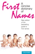 Cover: A Concise Dictionary of First Names - Oxford University Press