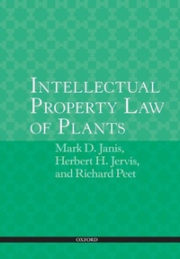 Enlarge image Cover: Intellectual Property Law of Plants - Oxford University Press