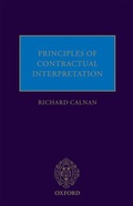 Cover: Principles of Contractual Interpretation - Oxford University Press