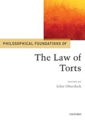 Cover: Philosophical Foundations of the Law of Torts - Oxford University Press