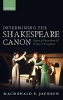 Cover: Determining the Shakespeare Canon - Oxford University Press