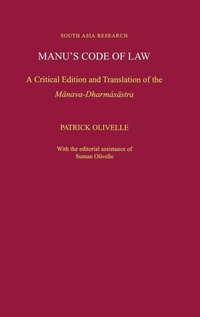 Enlarge image Cover: Manu's Code of Law - Oxford University Press Inc