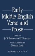 Cover: Early Middle English Verse and Prose. 1155-1300 - Oxford University Press