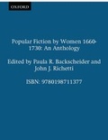 Cover: Popular Fiction by Women 1660-1730 - Oxford University Press