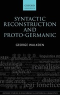 Cover: Syntactic Reconstruction and Proto-Germanic - Oxford University Press